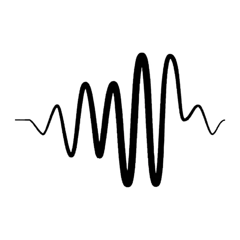 Tatuagem temporária Música — Onda sonora. Inclui onda