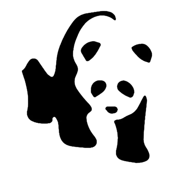 Tatuagem temporária Animais Selvagens — Panda — Modelo 1. Inclui panda