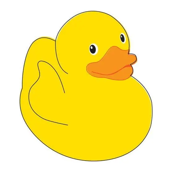 Tatuagem temporária Objetos — Patinho de borracha amarelo. Inclui pato