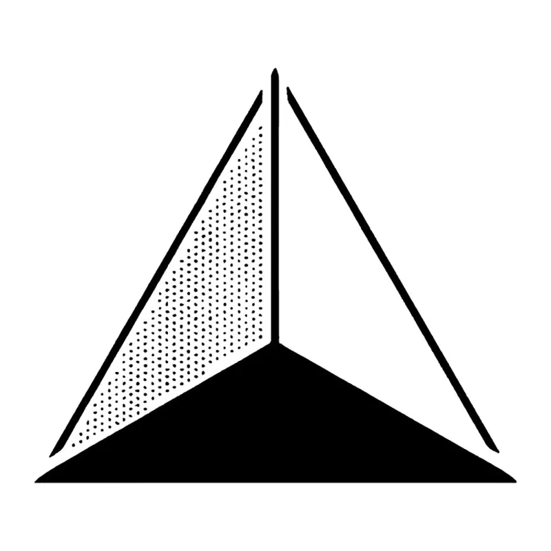Tatuagem temporária Geométrico — Pirâmide geométrica. Inclui pirâmide
