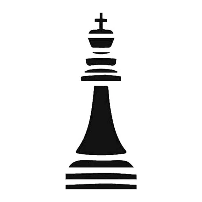 Tatuagem temporária Sorte e Jogos — Rei do xadrez. Inclui xadrez