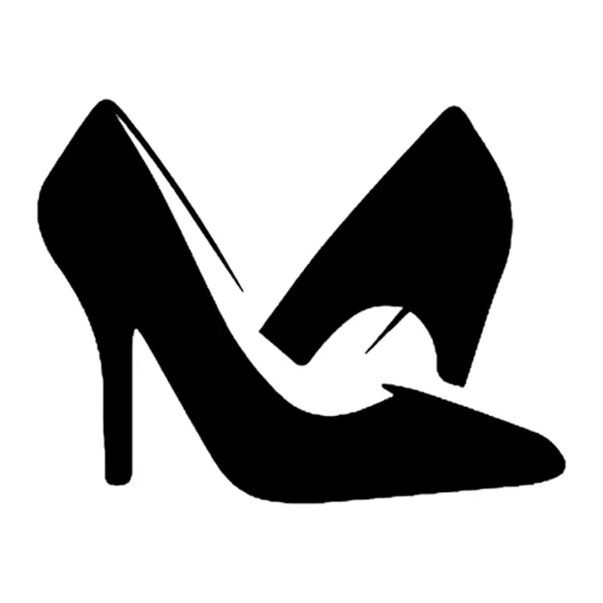 Tatuagem temporária Objetos — Sapatos de salto alto. Inclui sapato