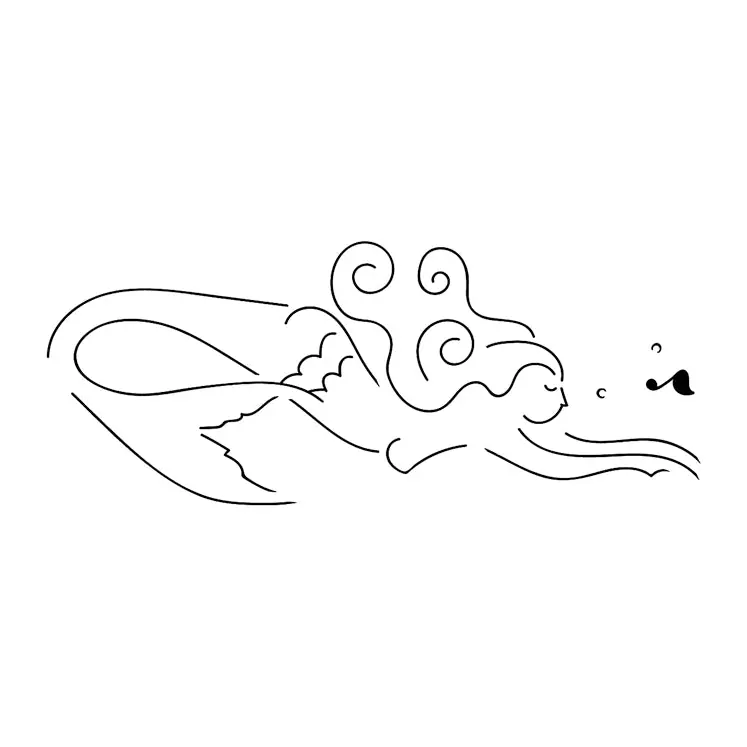 Tatuagem temporária Minimalista — Traço fluido fino. Inclui linhas