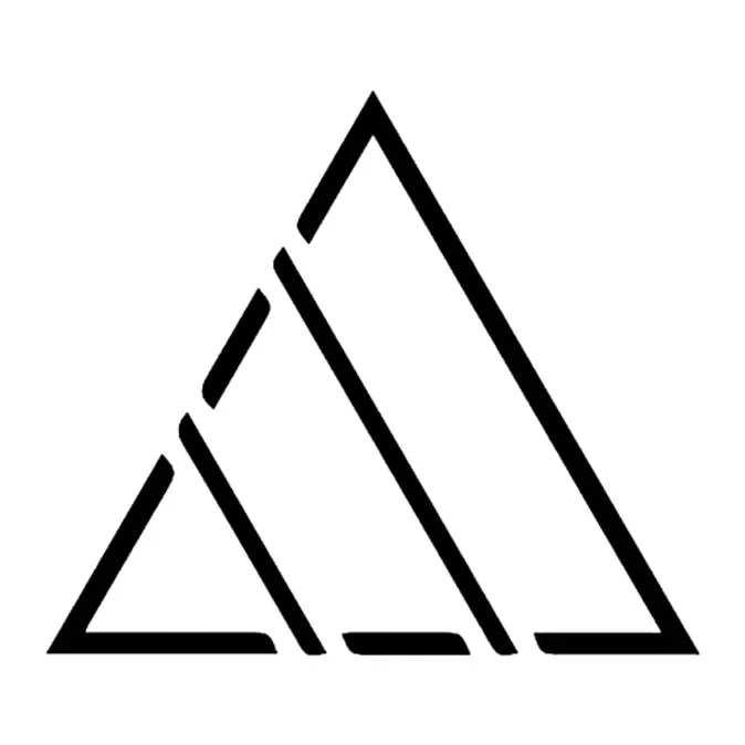 Tatuagem temporária Geométrico — Triângulos com cortes. Inclui triângulos