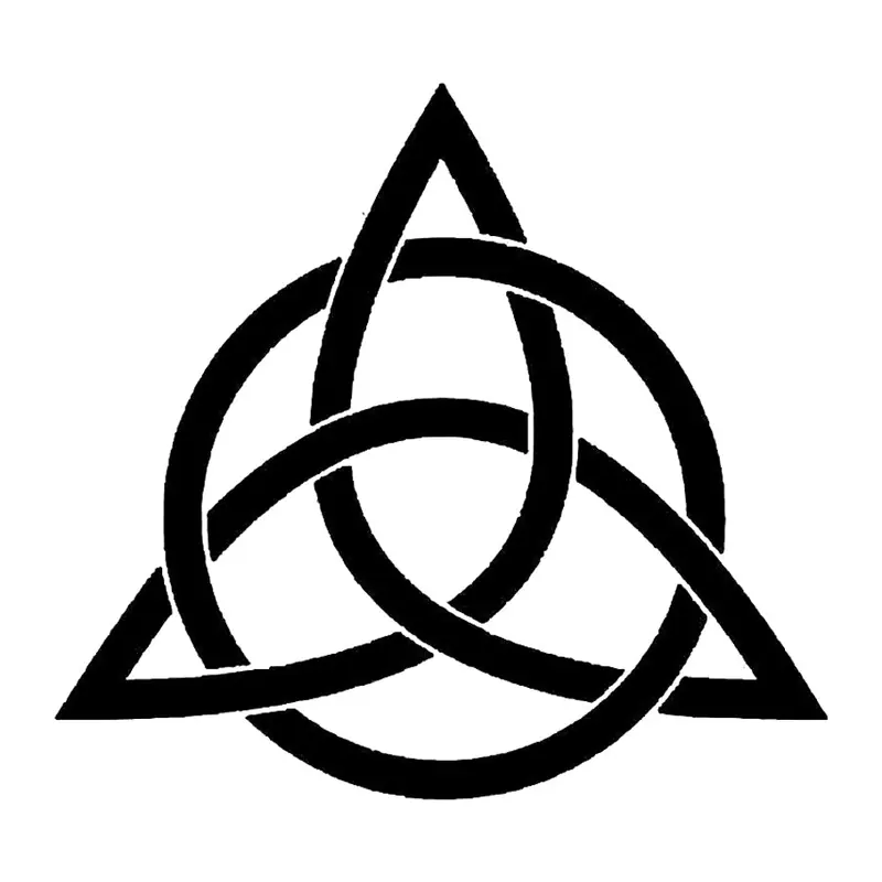 Tatuagem temporária Tribal e Nórdico — Triquetra (nó celta). Inclui triquetra