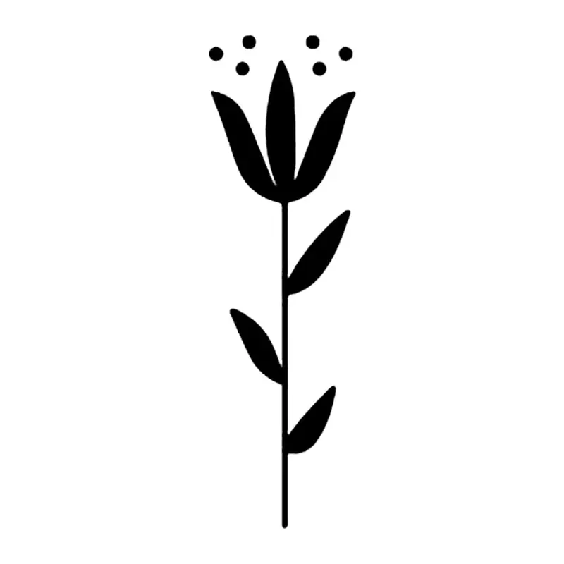 Tatuagem temporária Flores — Tulipa estilizada. Inclui tulipa
